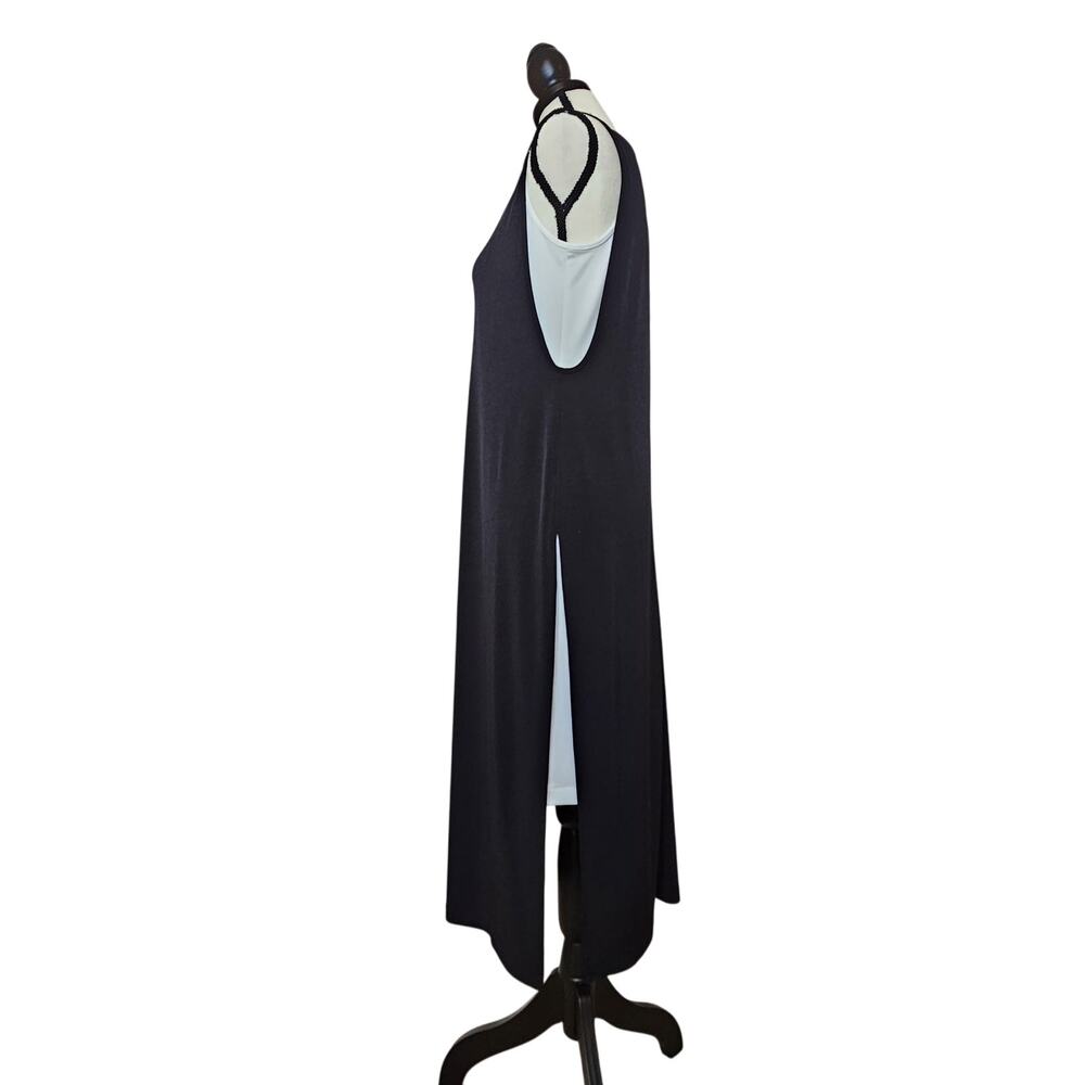 Minimalist Lagenlook Quiet Luxury Chico's Dress B/W Women's 0 Sleeveless Dress - Picture 4 of 6